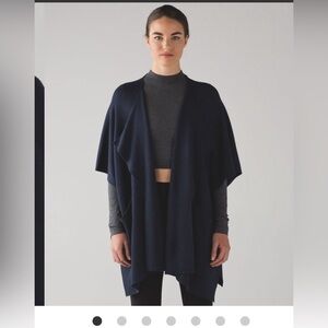 Lululemon After Asana Wrap Heathered Inkwell